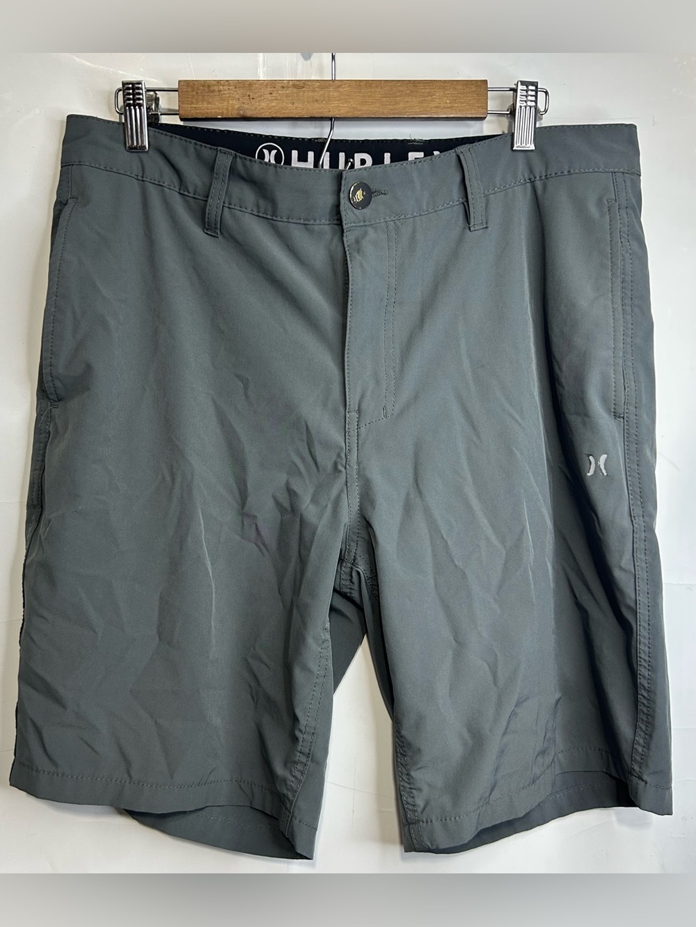 Hurley Grey Swim Trunk Shorts Size 34